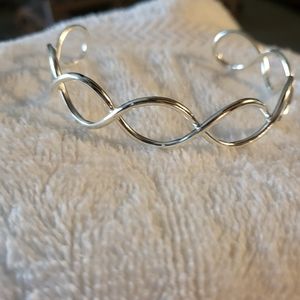 Silver cuff bracelet